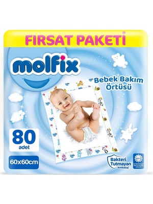 Molfix Bebek Bakım Örtüsü Fırsat Paketi 80 Adet