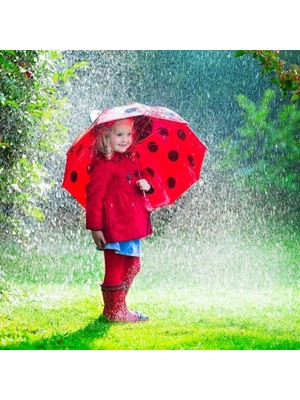 Lovesta Home Uğur Böceği Tasarımlı Düdüklü Çocuk Şemsiyesi