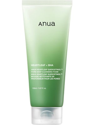 Anua Heartleaf Quercetinol Pore Deep Cleansing Foam - Yatıştırıcı ve Arındırıcı Köpük 150 ml