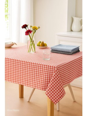 Mira Home 3'lü Zefira Renkli 170X170 CM%100 Pamuklu Piknik Mutfak Masa Örtüsü & Yer Sofra Bezi