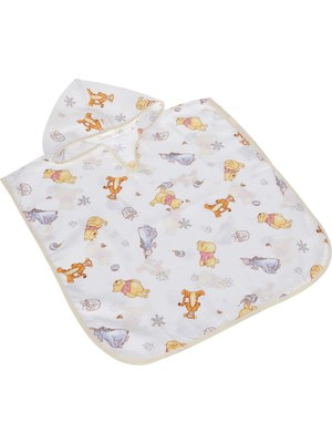 Taç 1500187682 Disney Winnie Baby Pamuk Lisanslı Müslin Panço Havlu, Çok Renkli