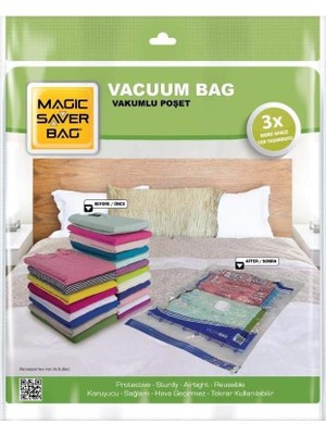 Magıc Saver Bag 8'li Evinde Yer Aç Vakumlu Poşet Seti 3