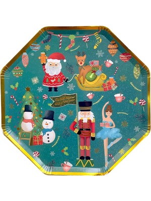Balinmandalin Yılbaşı, Nutcracker/fındıkkıran, Balerin, Kardan Adam, Gingerbread Man Desenli K