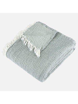 Miespiga Gold Throw 4 Katlı Müslin Koltuk ŞALI/125X190 / Bürümcük Doku (Su Yeşili)
