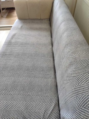 Koltuk Örtüsü Süngerli Kaymaz- Gri 170 x 210