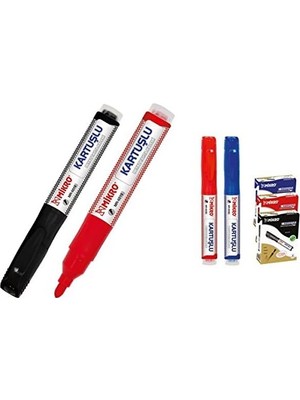 Mikro MR-6019 Kartuşlu Beyaz Tahta Kalemi Siyah