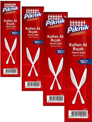 Piknik Plastik Bıçak 10'lu