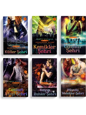 Artemis Cassandra Clare Ölümcül Oyuncaklar Serisi 6 Kitap Takım Set | Küller Şehri, Kemikler Şehri, Camlar Şehri, Cennet Ateşi Şehri, Kayıp Ruhlar Şehri, Düşmüş Melekler Şehri | Fantastik Roman