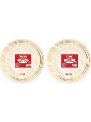Cook Karton Tabak, Orta Boy 19 cm 10'lu 2li Paket