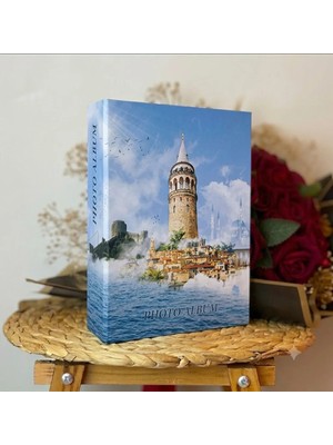 Rabsev RS306 Fotoğraf Albümü 10X15CM 200 Fotoğraf Kapasiteli Istanbul Desenli Lüks Albüm