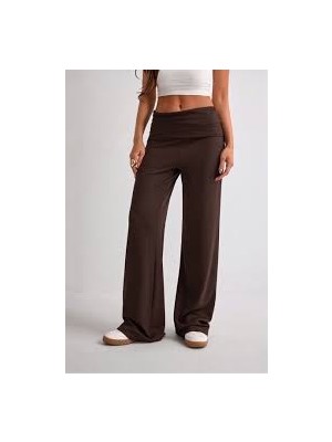 İsra Ayyıldız Moonstar Collection Kahverengi Coral Teal Tiril Kumaş Yoga Pantolon
