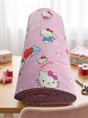Erca Home Tekstil Ürünleri 240 cm En Metrelik Kumaş – Kaliteli, Şık ve Çok Amaçlı Kullanım (Perde, Ev Tekstili,nevresim Dekorasyon)HELLO KITY