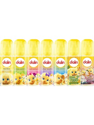 Dalin Bebek Kolonyası 150ML (Bıcı Bıcı-Orman-Çiçek-Bahar-Deniz-Limon-Peri Masalı) Karma 7 Li Set