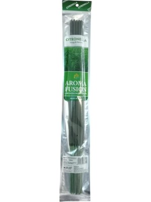Aroma Fusion 10 Adet Organik Çubuk Tütsü 1 Paket (50 cm - 3 Saat Yanma Süresi) (Citronella)