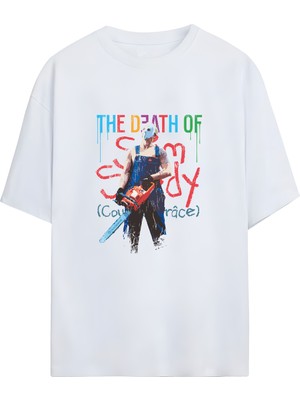 Von Labas Eminem - The Death Of Slim Shady Tasarımlı Unisex Oversize T-Shirt
