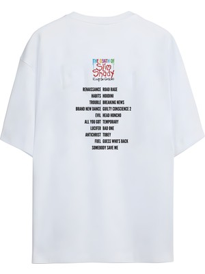 Von Labas Eminem - The Death Of Slim Shady Tasarımlı Unisex Oversize T-Shirt