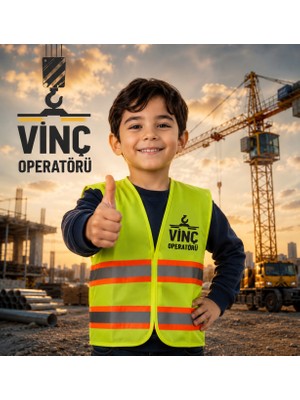 Teknik Vinç Operatörü Logolu Yelek