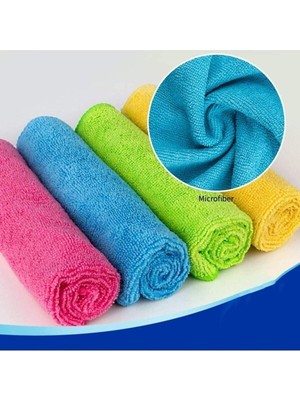 Empressco 12'li Mikrofiber Temizlik Bezi 30X30 Cm, Yumuşak ve Dayanıklı Set