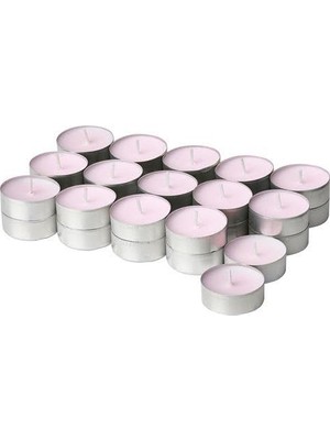 IKEA 30 Lu Yasemin, Kokulu Mum Çiçek Kokusu Mini Mum 3.8 cm Açık Pembe
