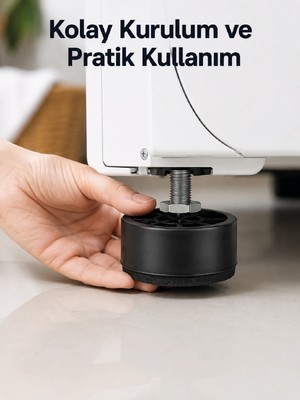 tp 4 Adet Titreşim Önleyici Çamaşır Makinesi Ayak Pedi - Lisinya