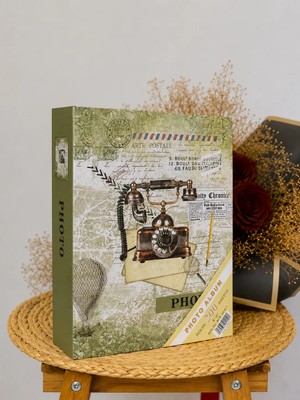 Rabsev Fotoğraf Albümü 10X15CM 200 Fotoğraf Kapasiteli Renkli Desenli Anı Albümü