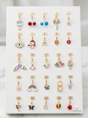 Papatya Silver 925 Ayar Gümüş Özel Tasarım Charm Çeşitleri.rose.gold.rodaj Renk Seçeneği