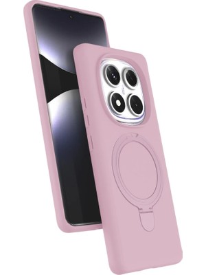 Magicool Xiaomi Redmi Note 14 Pro 5g Regal Magsafe Standlı Kapak - Açık Pembe