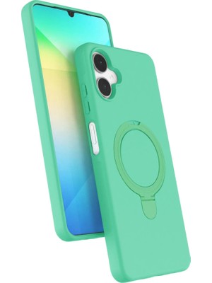 Magicool Samsung Galaxy A06 Regal Magsafe Standlı Kapak - Yeşil