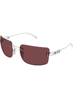 Gucci GG2038S 002 Silver Red Lettering Kadin Gunes Gozlugu