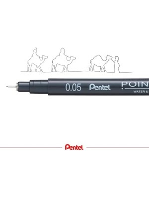 Pointliner S20P-05A, Fineliner, Siyah, Suya Dayanıklı ve Solmaz, 0,05 mm
