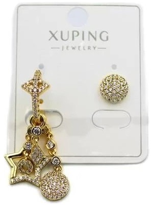 Kuzgun Ticaret Taşlı Shakira Küpe - 14K Altın