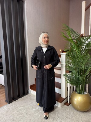 Esra Butik %100 Lyocell Kumaş Cupra Efektli Kap Pantolon Takım – Siyah,gri, Mavi, Vizon, Lacivert | Rahat Kalıp Büyük Beden Tesettür Takım