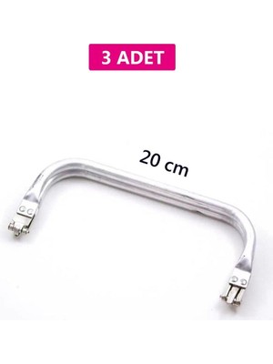 Kuzgun Ticaret Gizli Metal Çanta Bursu – 3 Adet - 20 cm - Metal Çanta Aparatı Çanta Aksesuarı