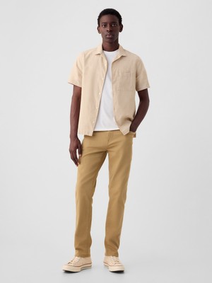 Gap Erkek Kahverengi Gapflex Slim Fit City Max Jean Pantolon