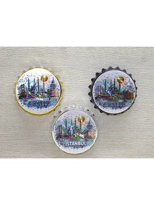 Mudanis Istanbul Temalı Metal Magnet ALK4341