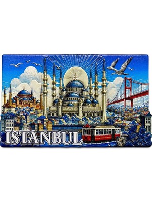Mudanis Istanbul Temalı Silikon Buzdolapı Süsü Magnet ALK5379