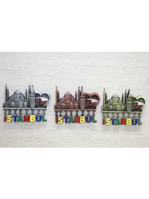 Mudanis Sarkaçli Istanbul Temalı Magnet ALK4314