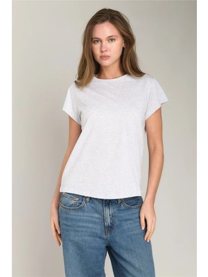 Lovely Things Ina Basic Tişört Üst Giyim Pijama Üstü - Gri Melange