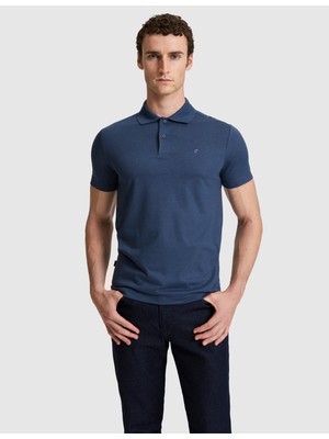 Pierre Cardin Erkek Lacivert Slim Fit Düğmeli Polo Yaka Tişört 50323954-VR033