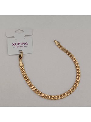 Zennemor Xuping Vıp Kaliteli Antialerjik Zarif Sade Tasarımlı Ince Gurmet Zincirli Rose Gold Bileklik