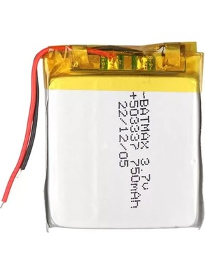 Motto Ticaret Powermaster 503337 3.7V 750MAH Lityum Polimer (Li-Po) Batarya Ciklet Pil