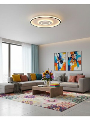 Empressco Futura 40CM Armatür, 3 Renk Led, Kumandalı, Modern ve Şık Tasarım