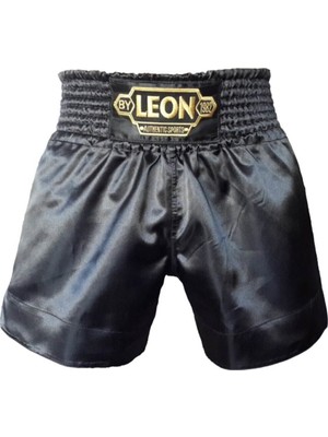 Empressco Siyah Leon Ground Kick Boks ve Muay Thai Şortu, Dayanıklı ve Rahat Kullanım