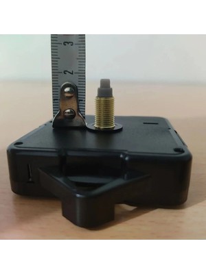 Arlia Design Saat Mekanizması, Quartz Sessiz Duvar Saati Mekanizma, 16 mm Şaft, Akrep-Yelkovan-Saniye-(Askılı)