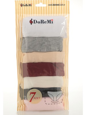 Doremi Daily Fit 7'li Günlük Rahat Kalıp Kadın Pamuklu Külot