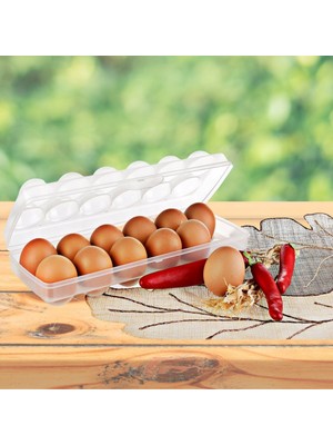 Vanch 12'li Şeffaf Kapaklı Kilitli Yumurta Saklama Kabı Kutusu Aparatı (5264)