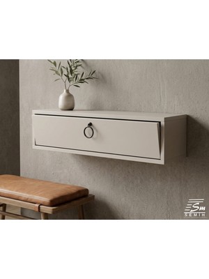Empressco Modern Çok Amaçlı Duvara Monte Mdf Dresuar ve Makyaj Masası, 70 cm