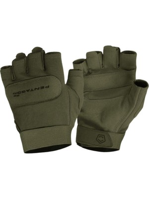 Taktikal Eldiven - Pentagon - Yarım Parmak - Duty Mechanic - Olive - P20 M