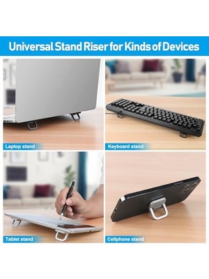 Mini Dizüstü Bilgisayar Standı, Taşınabilir Dizüstü Bilgisayar Standı, Havalandırmalı Soğutmalı Katlanabilir ve Hafif Ergonomik Yükseltici, Şık Bilgisayar Dizüstü Bilgisayar Tutucu Klavyelere