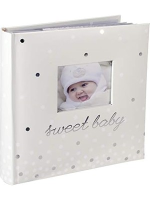 Malden International Designs Sweet Baby Fotoalbum, 160 x 10 Cm, Weiß